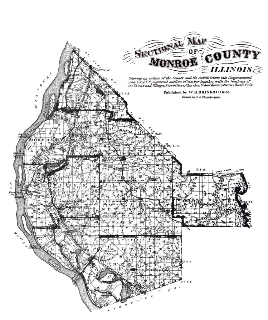 1875 MONROE COUNTY TOWNSHIP MAPS