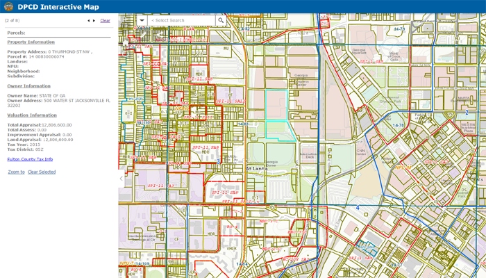 Atlanta Department Of City Planning GIS Interactive Maps