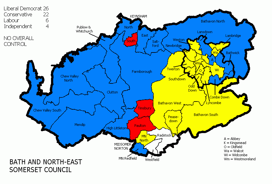 Bath And North East Somerset District Council Election 2003