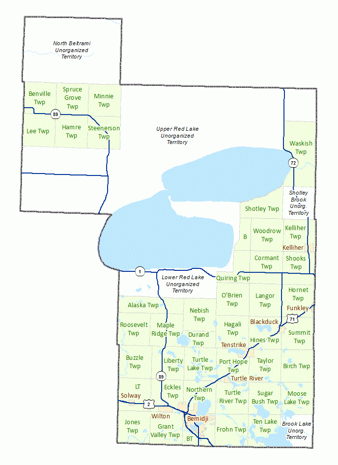 Beltrami County Maps