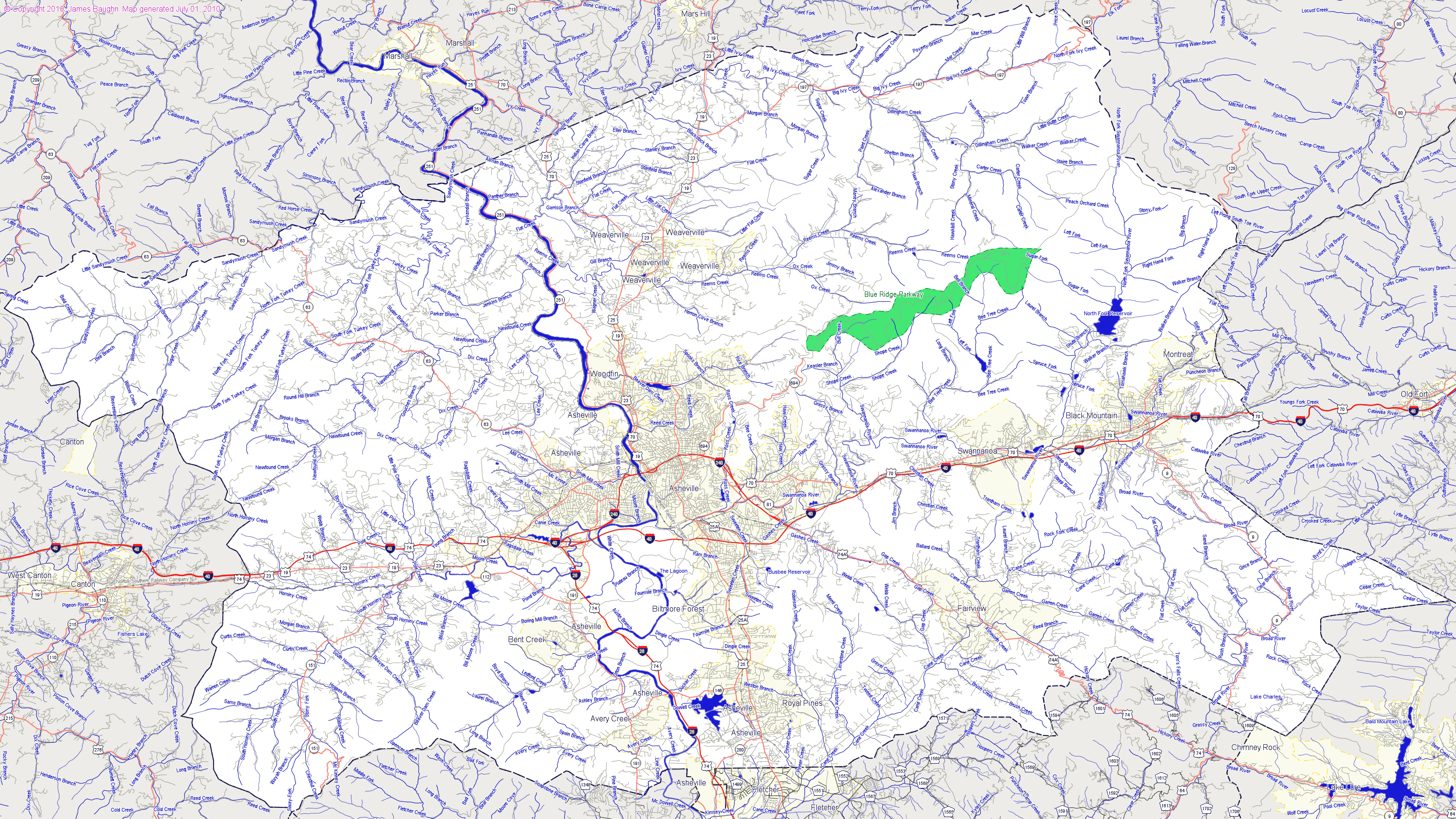 Bridgehunter Buncombe County North Carolina