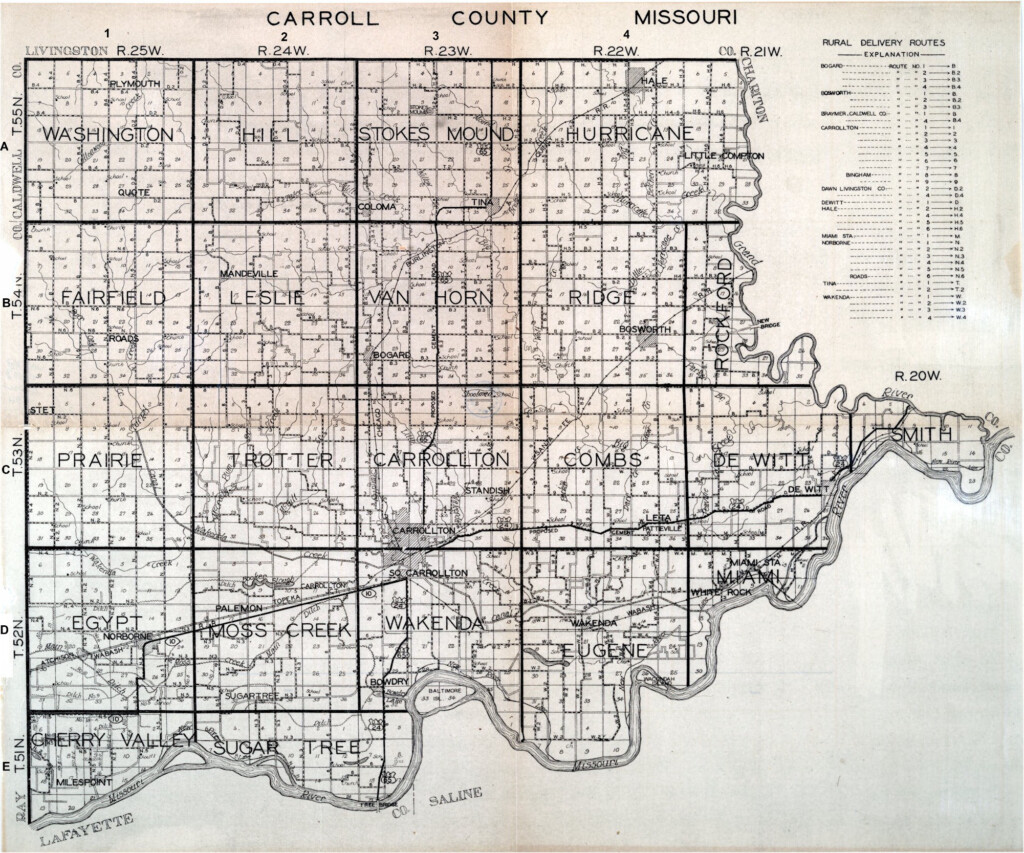 Carroll County Missouri GenWeb Project Home Page Maps