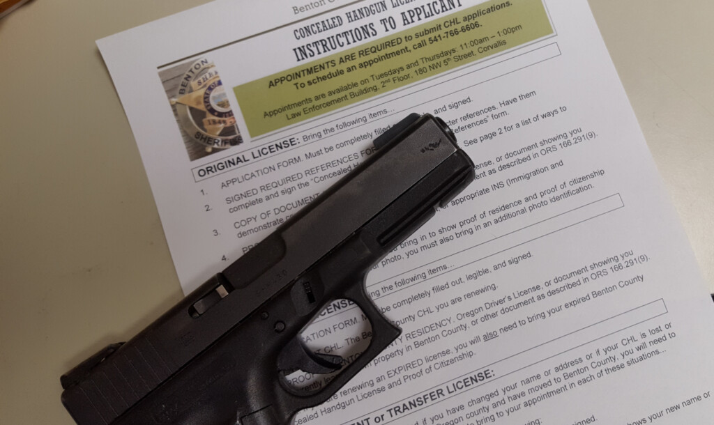 Concealed Handgun License Benton County Oregon
