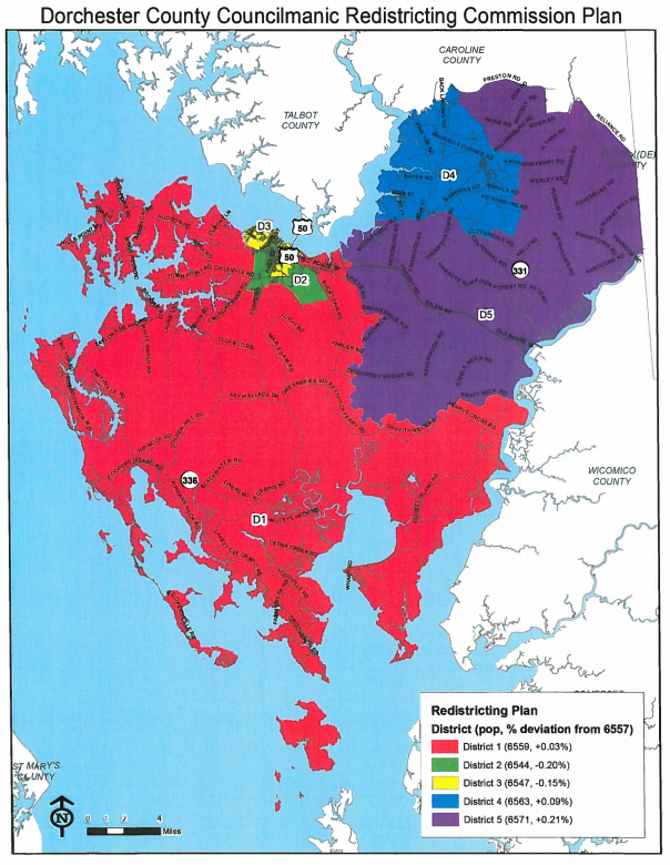 Council District Map Dorchester County Government
