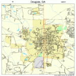 Douglas Georgia Street Map 1323872