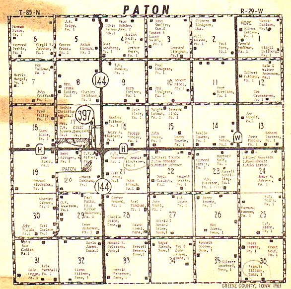 Greene County Iowa IAGenWeb Maps 1963 Farm Directory And Plat Maps
