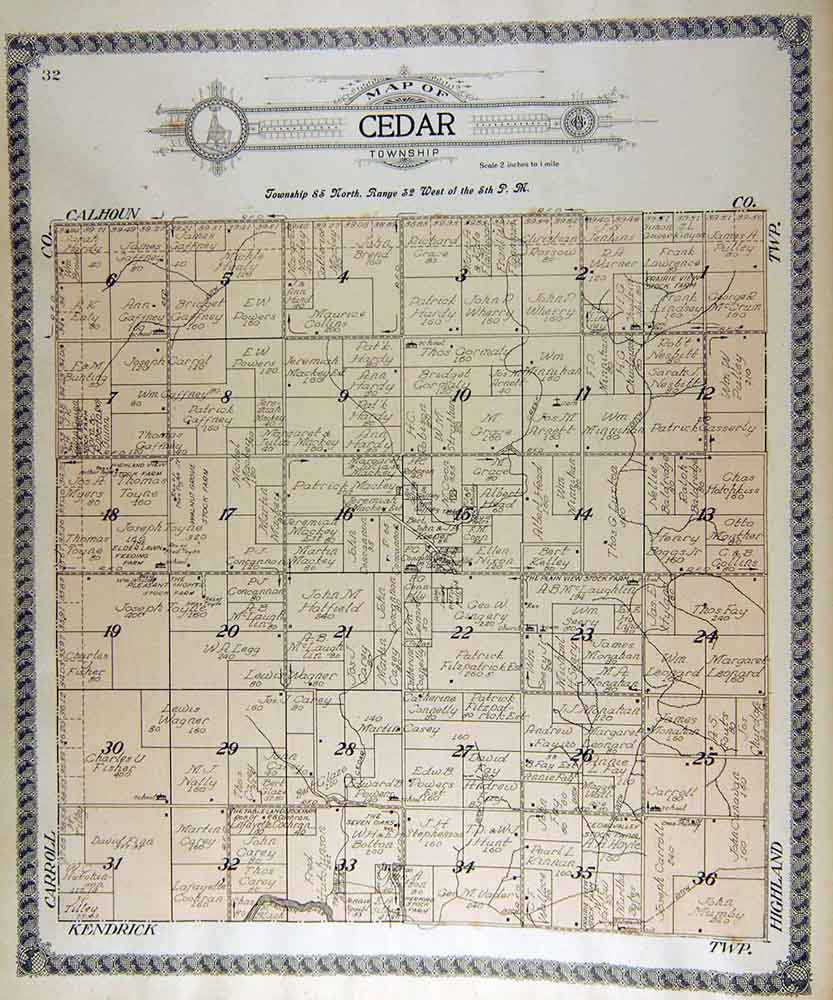 Greene County Iowa IAGenWeb Maps City And Plat Maps 1917