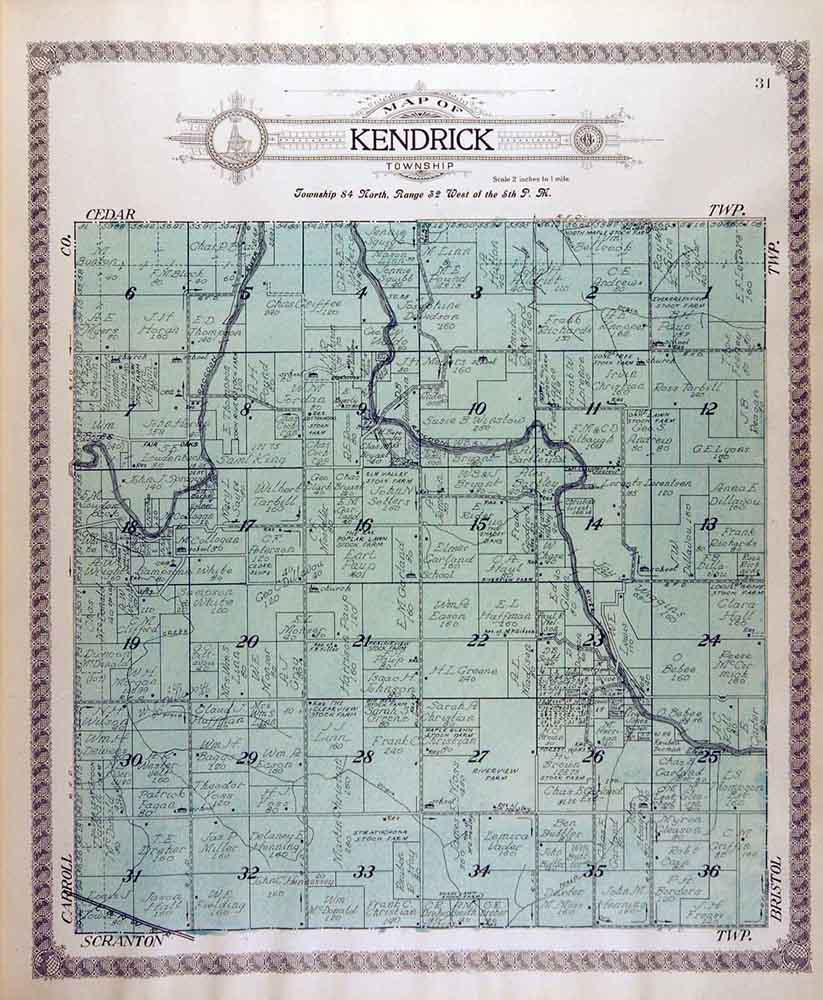 Greene County Iowa IAGenWeb Maps City And Plat Maps 1917