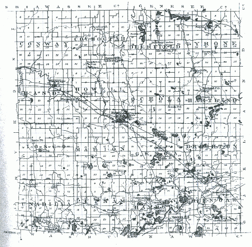Livingston County Michigan Township Formations