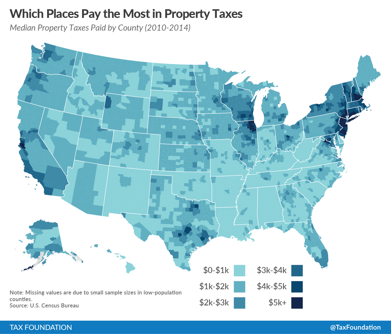 Median Property Taxes By County Tax Foundation