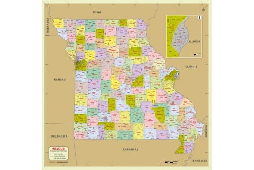 Missouri Zip Code Map Pdf CountiesMap