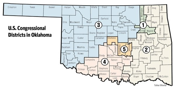 Oklahoma Congressional Districts Must All Change Some Tulsa World 