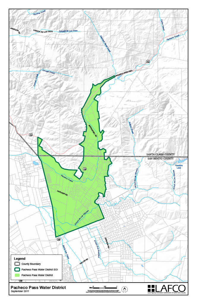 Pacheco Pass Water District Map Santa Clara LAFCO