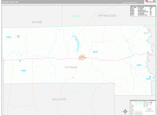 Putnam County MO Maps