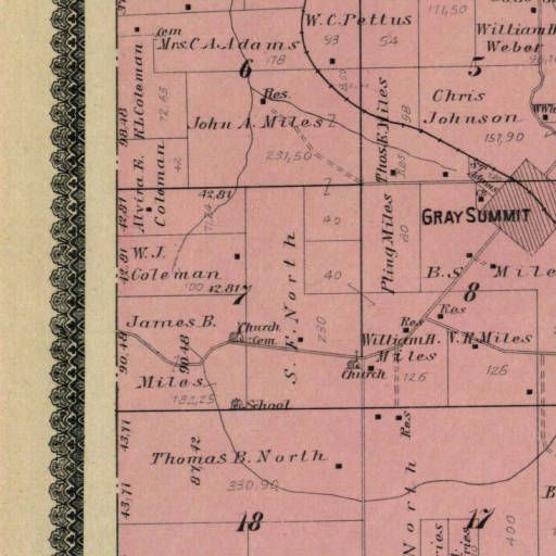 Standard Atlas Of Franklin County Missouri 1898 Plat Maps Of