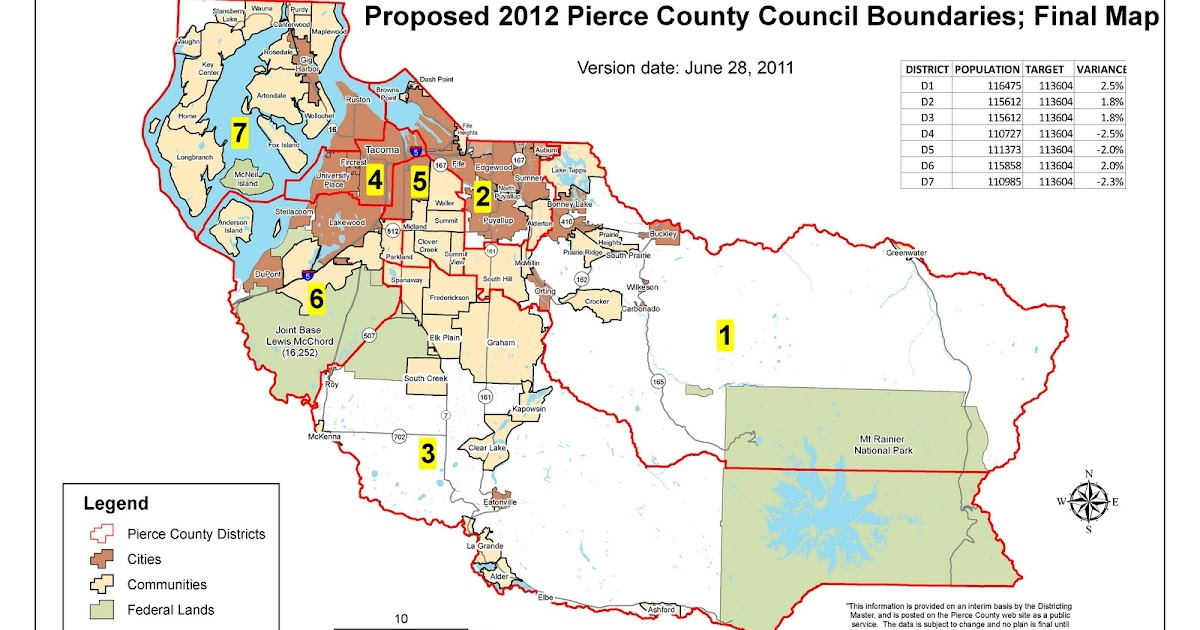 The Live Wire Pierce County Publishes Final Redistricting Map