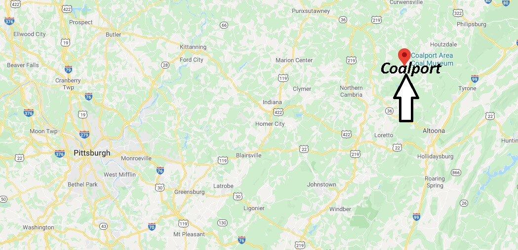 Where Is Coalport Pennsylvania Zip Code 16627 Where Is Map